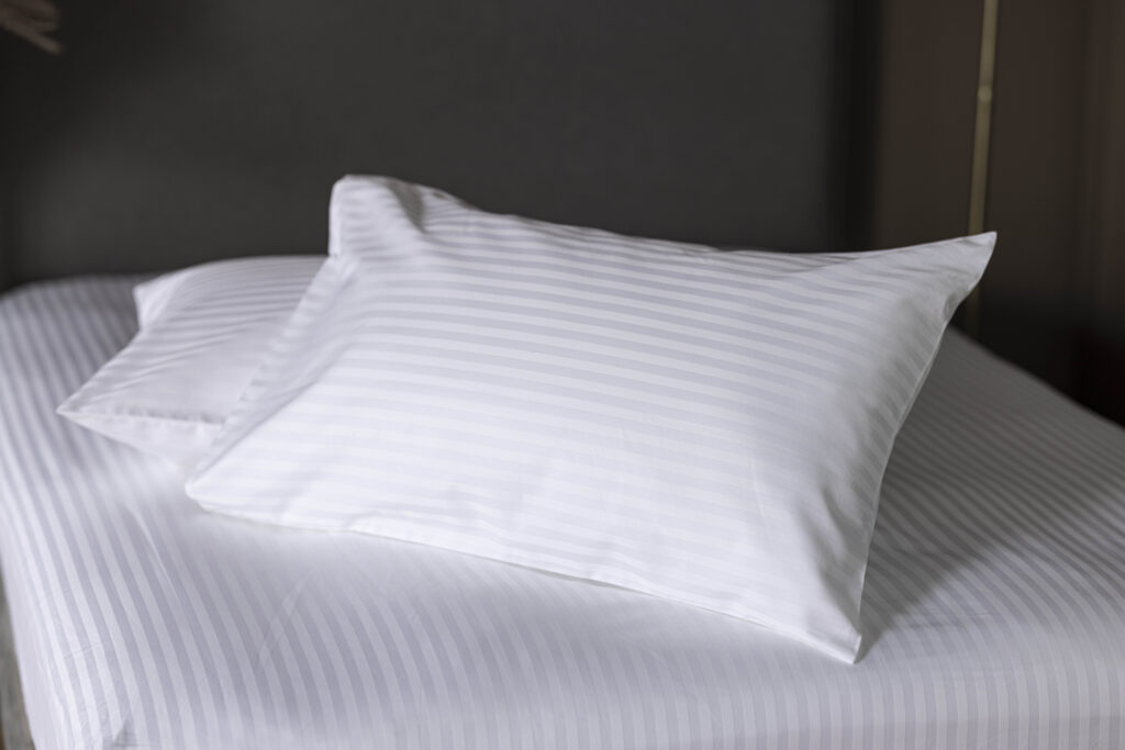 Luxury satin stripe pillow cases
